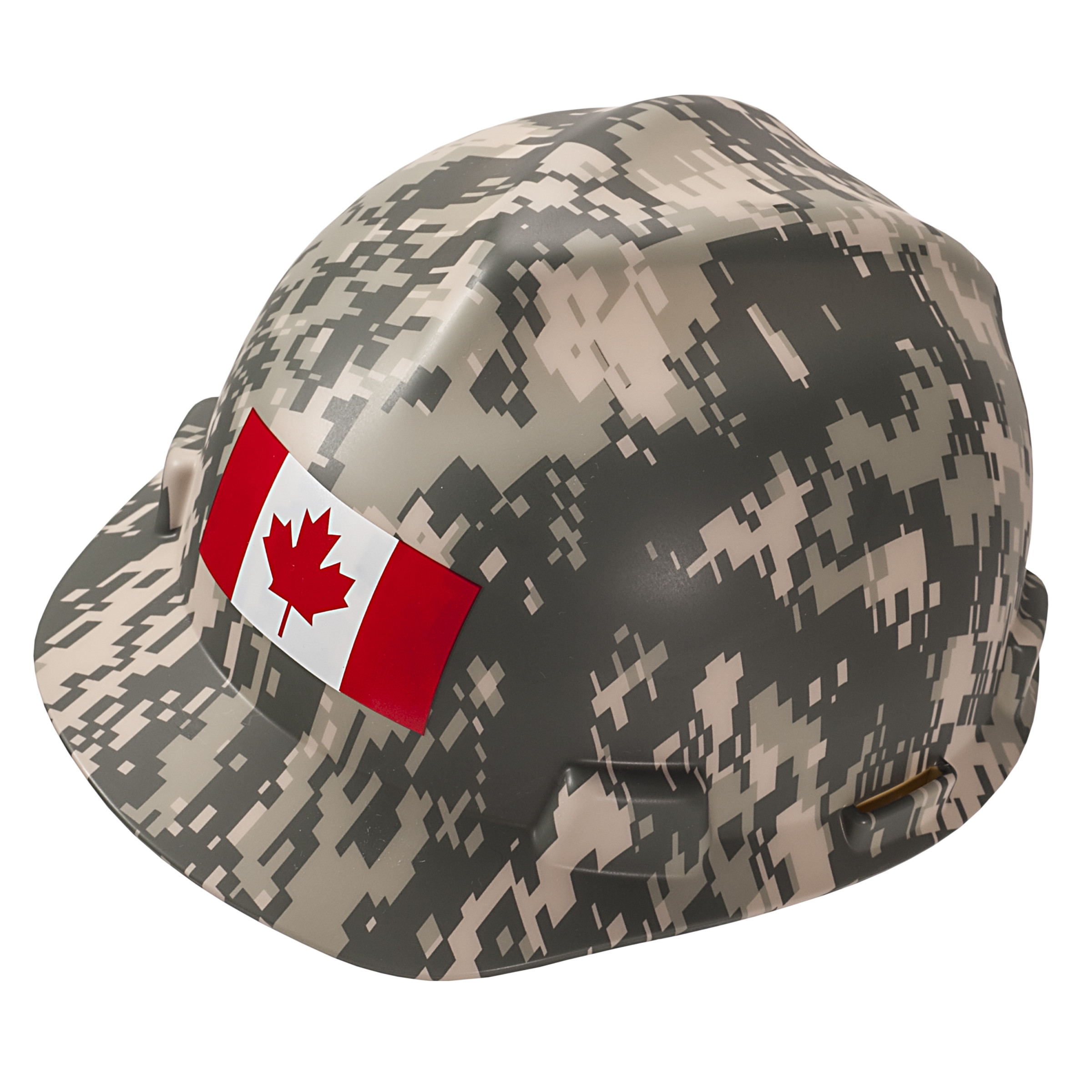 Canadian Freedom Series V-Gard Protective Cap, Camouflage w/Canadian Flag on front